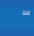 blue triangle background vector image vector image