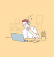 work pause take break concept vector image