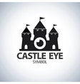 castle eye symbol icon vector image