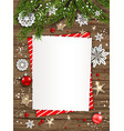 holiday card christmas frame vector image