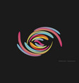 color gradient abstract element on dark background vector image vector image