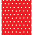 red polka seamless vector image vector image