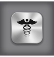 caduceus medical symbol icon vector image vector image