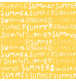 summer pattern yellow vector image vector image