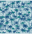 tropical palm trees with flamingo birds wallpaper vector image