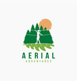 zipline adventure game logo icon vector image vector image