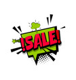 colored comic text sale tag discount vector image vector image