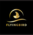 flying bird business logo vector image vector image