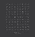 minimalist linear icons for business black vector image vector image