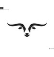 texas longhorn bull logo vector image