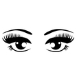 black eyes vector image