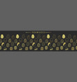 horizontal seamless border with easter eggs vector image