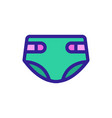 baby diapers icon isolated contour symbol vector image