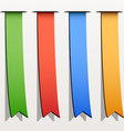 colored ribbon stripes vector image vector image