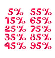 percent discount vector image vector image