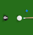 pool table background with white and black vector image
