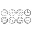 retro clock face antique elegant dial vector image vector image
