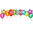 colored balloons vector image