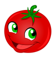 happy tomato vector image vector image