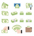 pile of cash vector image