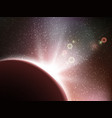 space background with stars universe vector image