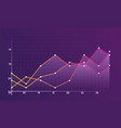 abstract financial chart vector image