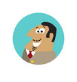 boss emotion icon vector image vector image