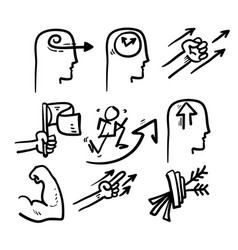 Self understanding concept icon Royalty Free Vector Image