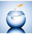 blue water vector image