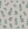 elegant hand drawn christmas seamless pattern vector image