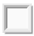 white stylish photo frame vector image vector image