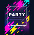 abstract retro background party poster vector image vector image