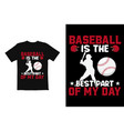 baseball t shirt design vector image