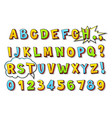 bright isometric capital letters of abc colorful vector image