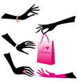 female hands set vector image vector image