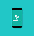 phone update upgrade of mobile software loading vector image