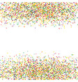 confetti many colorful pieces isolated on white vector image