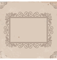 old worn texture with pattern frame vector image vector image
