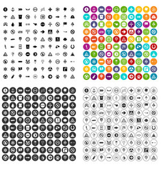 100 symbol icons set variant Royalty Free Vector Image