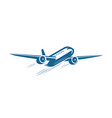airplane flying symbol airline journey icon vector image