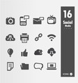 minimal styled icons vector image vector image