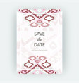 set card ethnic bohemian arabesque pattern zigzag vector image vector image