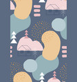 abstract winter seamless patterns in pastel colors vector image vector image