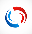circle swirl abstract logo vector image