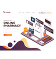 flat color modern isometric concept - online vector image