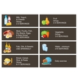 healthy eating infographic vector image