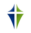 sword christian cross symbol design vector image