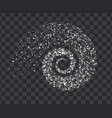 stars twisted in swirl or vortex vector image vector image