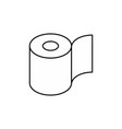 toilet paper roll icon symbol for packing vector image