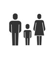 care family icon black vector image vector image